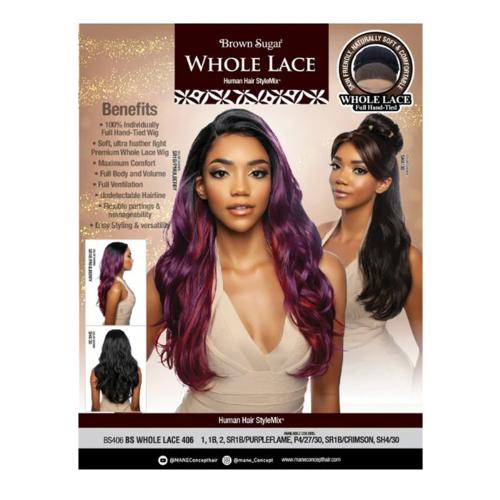 Mane Concept Brown Sugar HD Whole Lace Front Wig BS406 - Elevate Styles