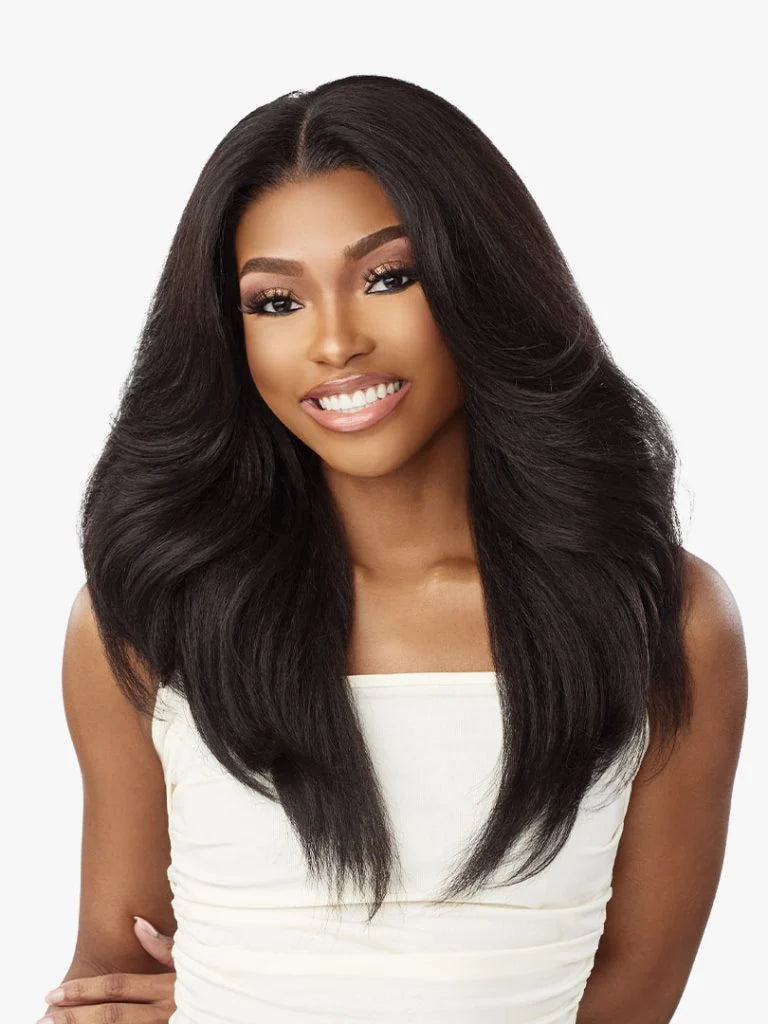 Sensationnel Curls Kinks & Co Kinky Edges 13x6 Kinky Layered Blow Out 22" Lace Front Wig KE136KLBLO22