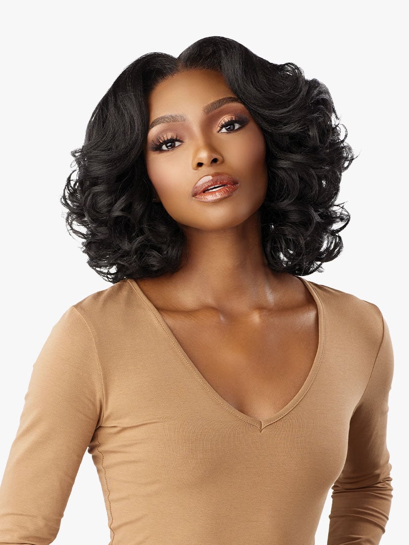 Sensationnel Curls Kinks & Co Kinky Edges 13x6 Kinky Body Wave 14" Lace Front Wig - Elevate Styles