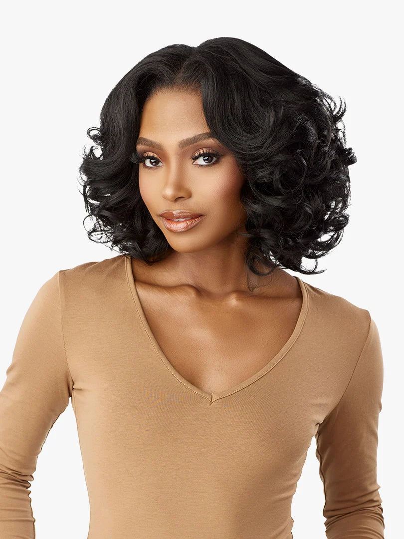 Sensationnel Curls Kinks & Co Kinky Edges 13x6 Kinky Body Wave 14" Lace Front Wig - Elevate Styles