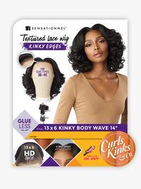 Thumbnail for Sensationnel Curls Kinks & Co Kinky Edges 13x6 Kinky Body Wave 14