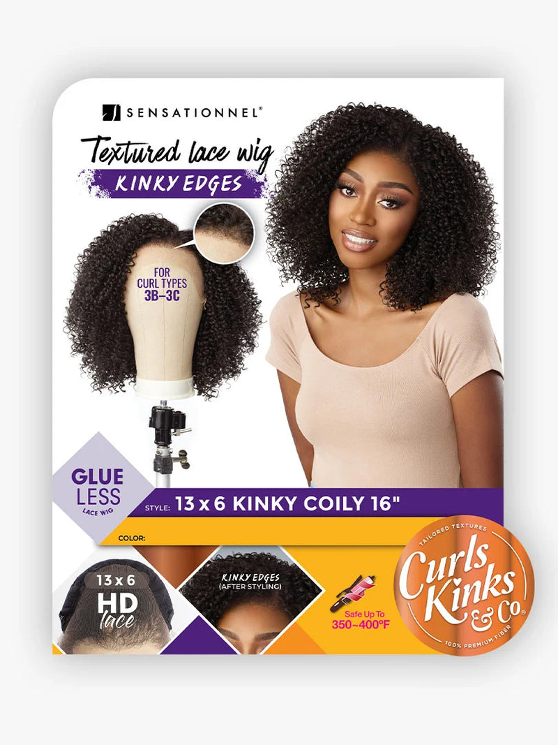 Sensationnel Curls Kinks & Co Kinky Edges 13x6 Kinky Coily 16