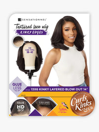 Thumbnail for Sensationnel Curls Kinks & Co Kinky Edges 13x6 Kinky Layered Blow Out 14