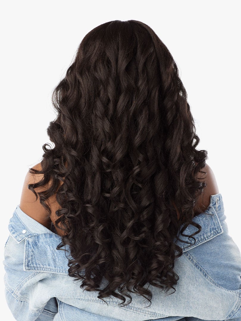 Sensationnel Curls Kinks & Co Kinky Edges Y Part Kinky Loose Spiral 24" Lace Front Wig KEYPKLSP24