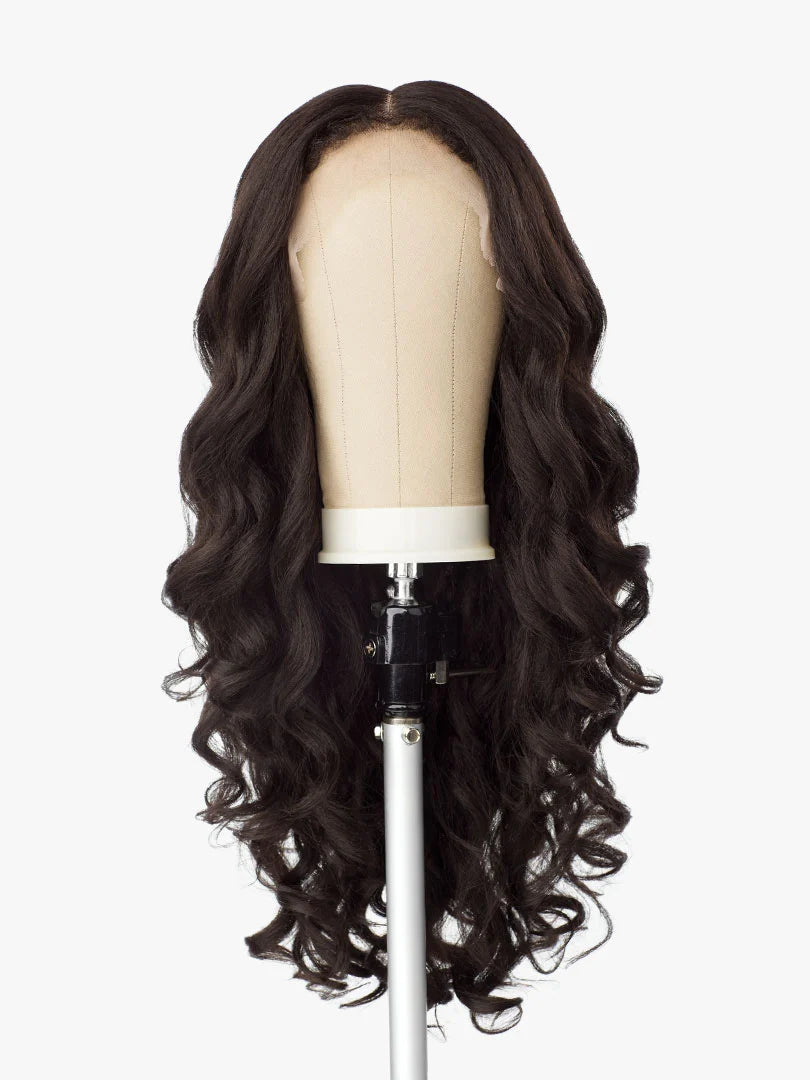 Sensationnel Curls Kinks & Co Kinky Edges Y Part Kinky Loose Spiral 24" Lace Front Wig KEYPKLSP24