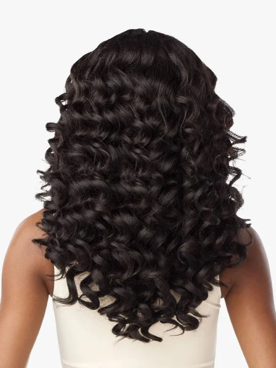 Sensationnel Curls Kinks & Co Kinky Edges Y Part Kinky Wand Curl 20" Lace Front Wig KEYPKWAD20