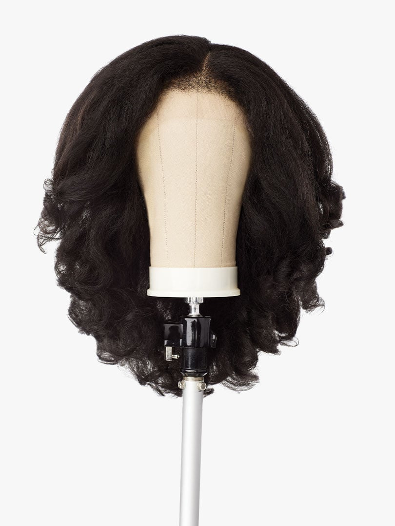 Sensationnel Curls Kinks & Co Kinky Edges Y Part Kinky Roller Set 16" Lace Front Wig KEYPKROL16