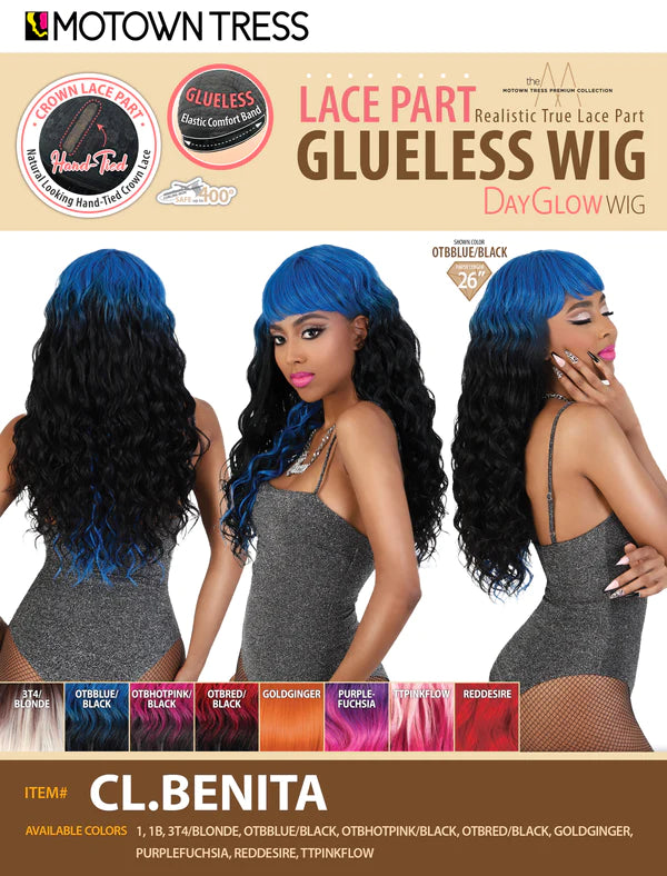 Motown Tress Day Glow Crown Lace Wig CL.Benita - Elevate Styles