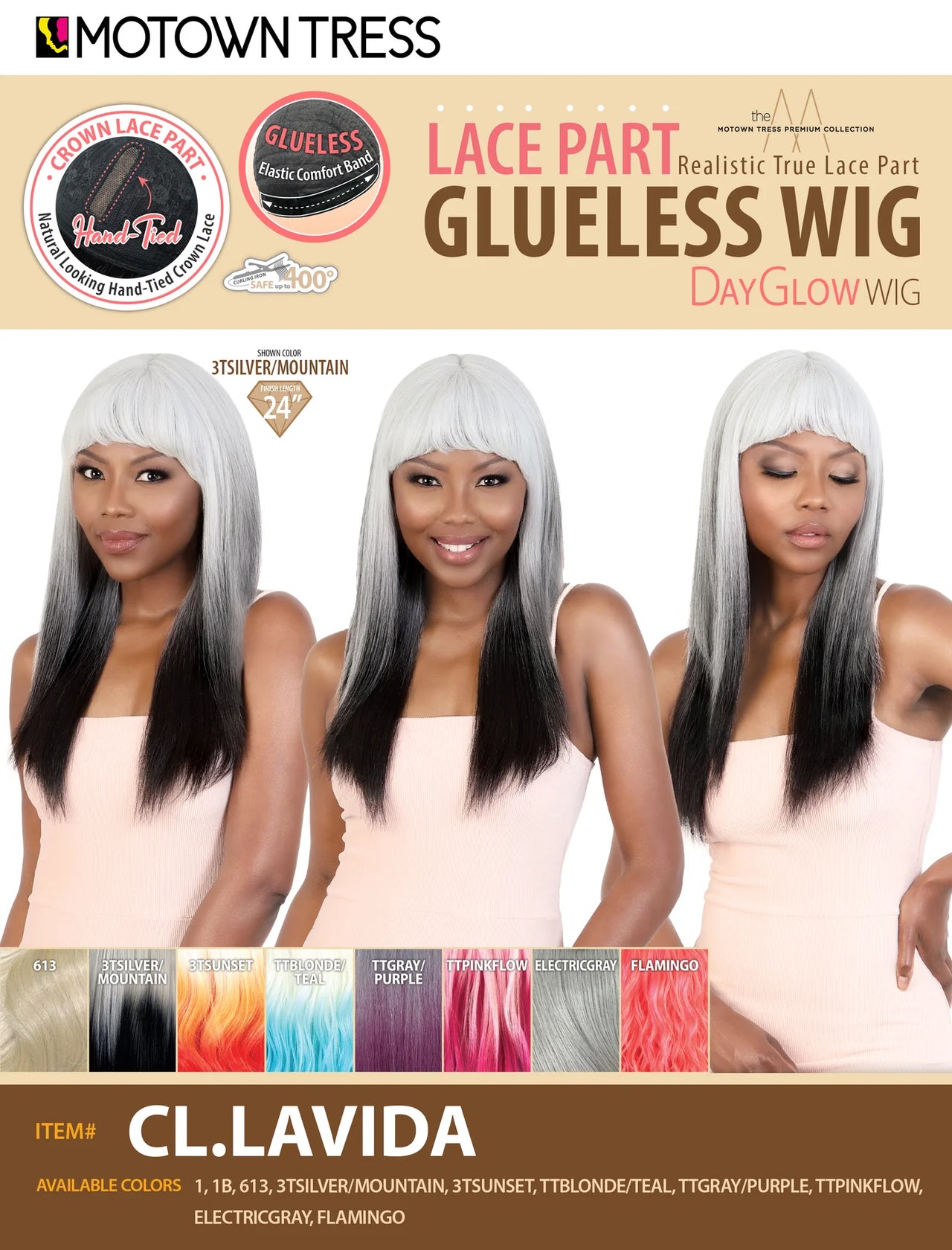 Motown Tress Day Glow Lace Part Glueless Wig CL. Lavida - Elevate Styles