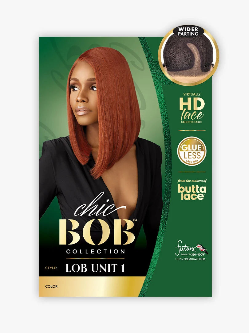 Sensationnel Butta Lace HD Chic Bob Lace Front Wig Lob Unit 1 LDBLOB001