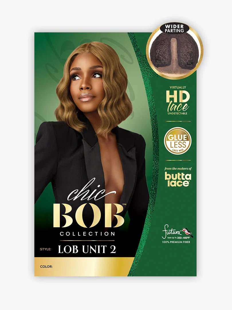 Sensationnel Butta Lace HD Chic Bob Lace Front Wig Lob Unit 2 LDBLOB002