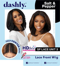 Thumbnail for Sensationnel Salt & Pepper Dashly HD Lace Front Wig SP Lace Unit 3 - Elevate Styles