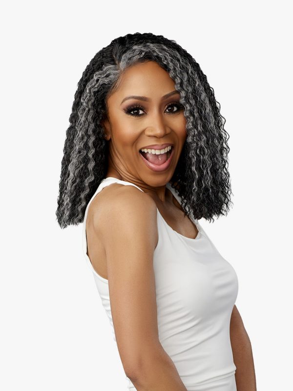 Sensationnel Salt & Pepper Dashly HD Lace Front Wig SP Lace Unit 4 DLWSP004 - Elevate Styles