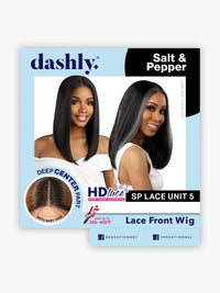 Thumbnail for Sensationnel Salt & Pepper Dashly HD Lace Front Wig SP Lace Unit 5 DLWSP005 - Elevate Styles