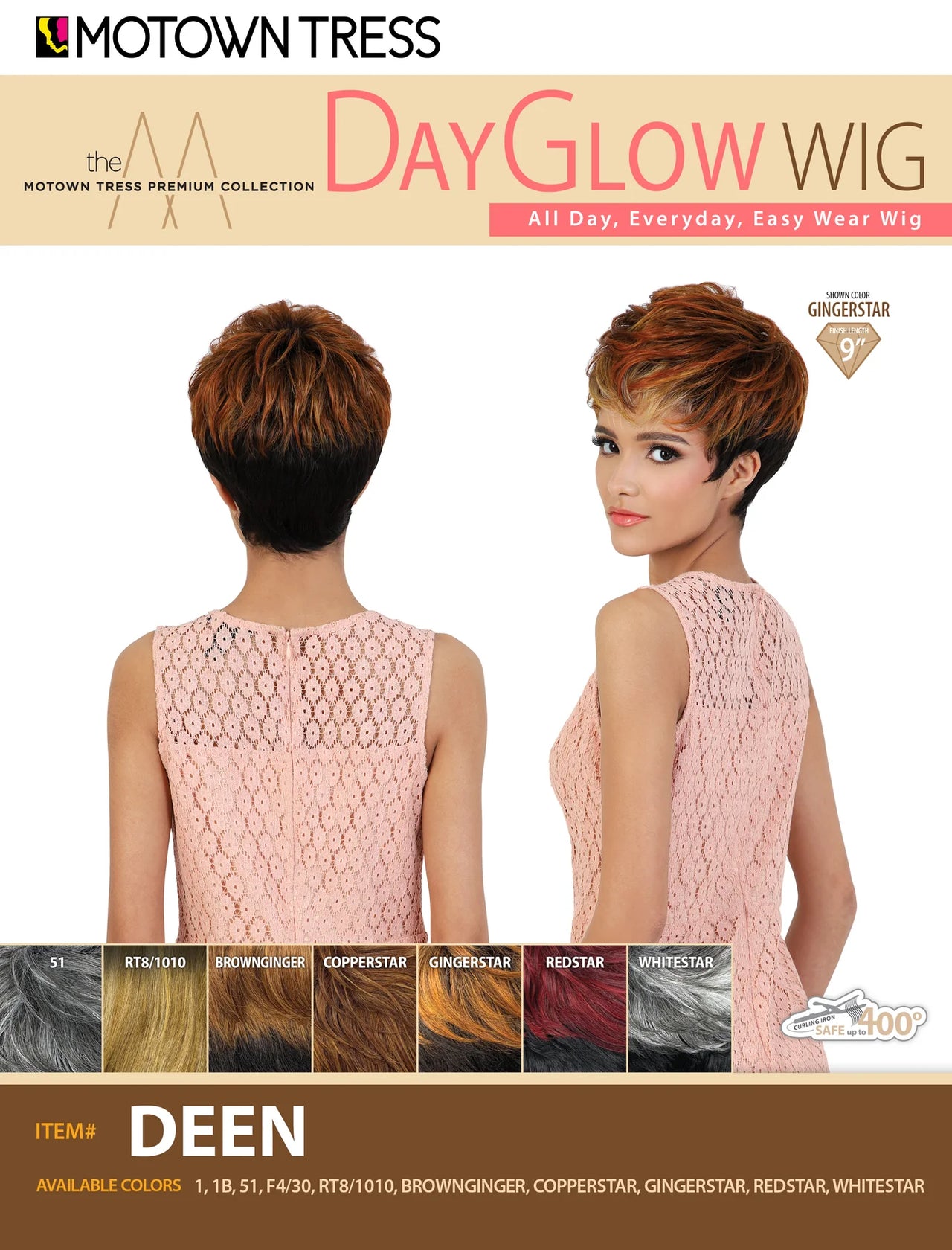 MOTOWN TRESS DAY GLOW WIG - DEEN - Elevate Styles