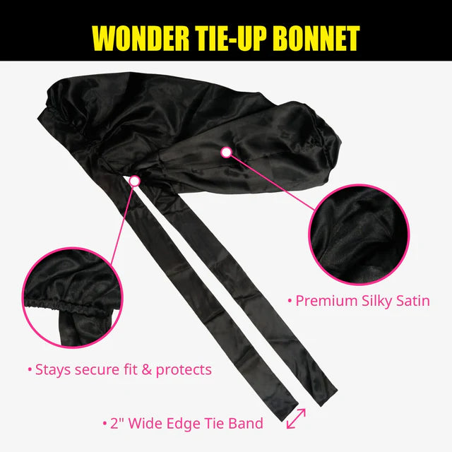 Ebin Wonder Tie-Up Bonnet - X-Long