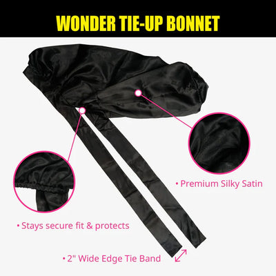 Ebin Wonder Tie-Up Bonnet - X-Long
