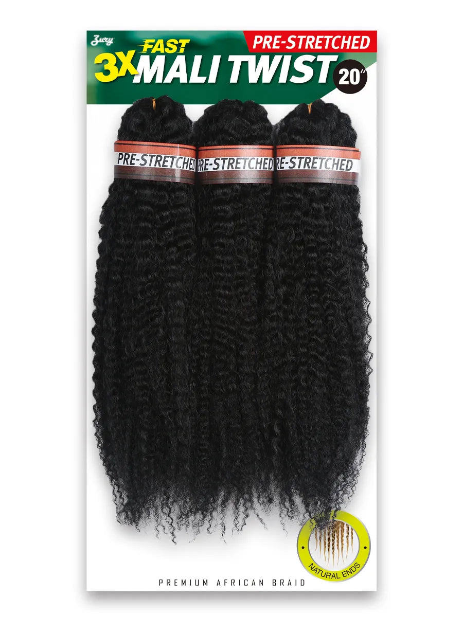 Zury Pre-Stretched Fast 3x Mali Twist 20" - Elevate Styles