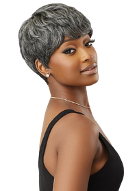 Thumbnail for Outre Fab&Fly™ Gray Glamour 100% Unprocessed Human Hair Wig HH Arlette QHFGARL