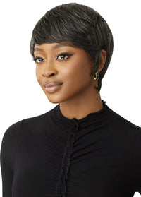 Thumbnail for Outre Fab&Fly™ Gray Glamour 100% Unprocessed Human Hair Wig HH-CELIA QHFGCEL