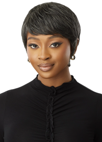 Thumbnail for Outre Fab&Fly™ Gray Glamour 100% Unprocessed Human Hair Wig HH-CELIA