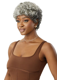 Thumbnail for Outre Fab&Fly™ Gray Glamour 100% Unprocessed Human Hair Wig HH Emir