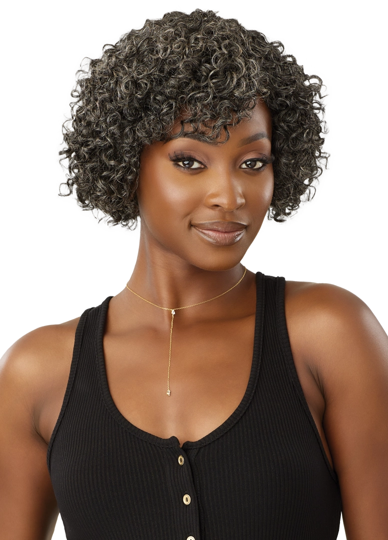 Outre Fab&Fly™ Gray Glamour 100% Unprocessed Human Hair Wig HH Randy QHFGRAN