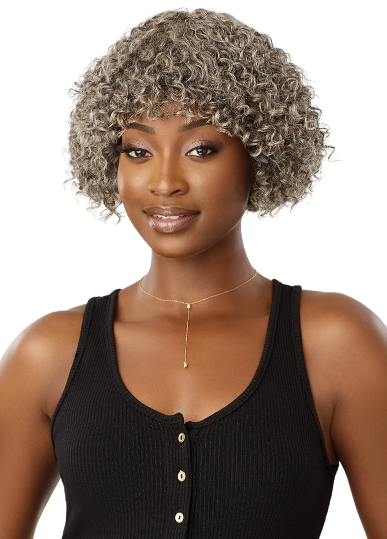 Outre Fab&Fly™ Gray Glamour 100% Unprocessed Human Hair Wig HH Randy