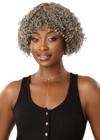 Thumbnail for Outre Fab&Fly™ Gray Glamour 100% Unprocessed Human Hair Wig HH Randy QHFGRAN