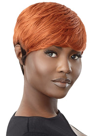 Thumbnail for Outre Fab&Fly™ Human Hair Full Cap Wig Color Queen Zayna QHFCQZAY