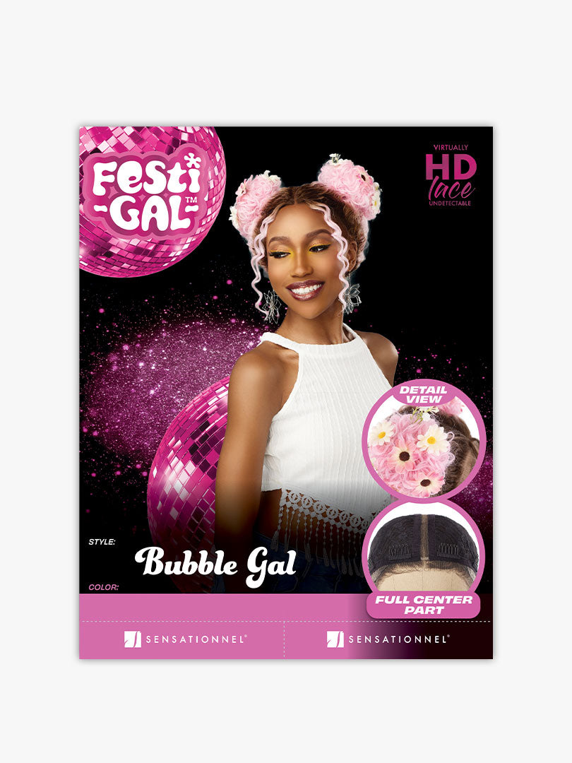 Sensationnel HD Lace Shear Muse™ Lace Front Wig Festi Gal Bubble Gal LS3BUB