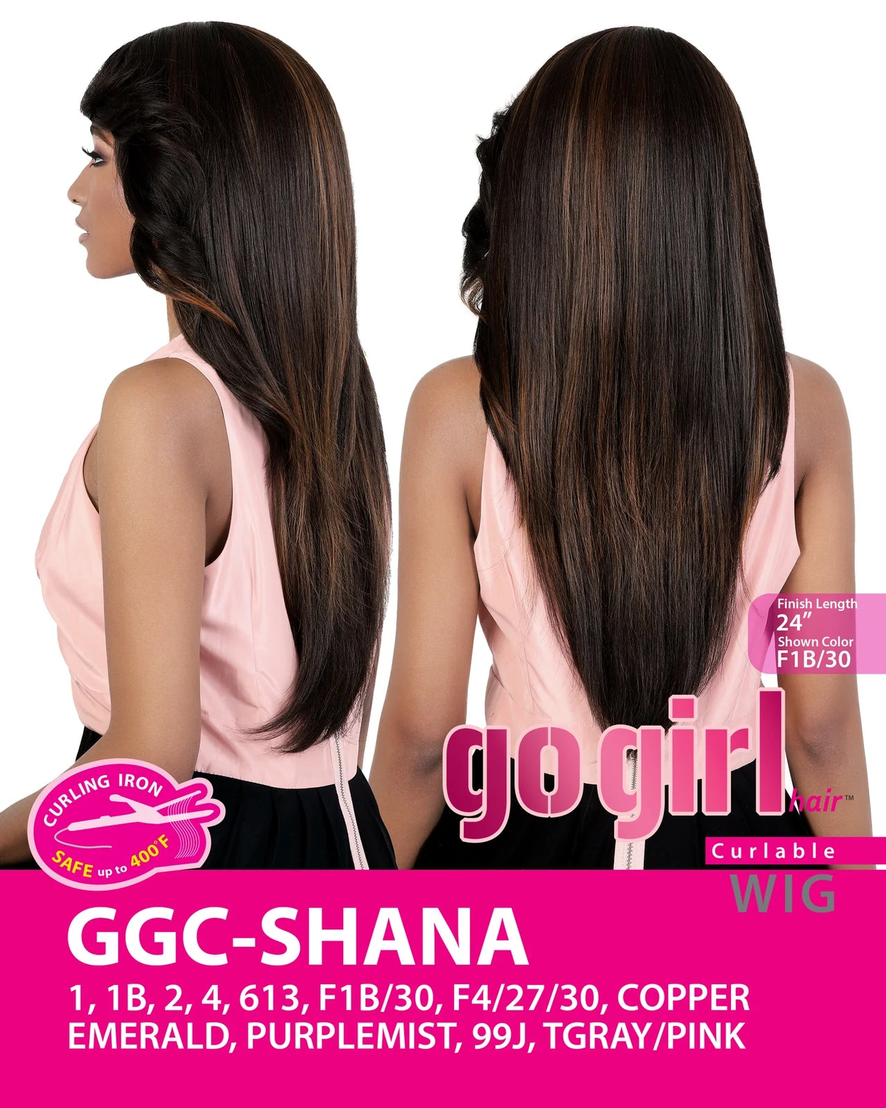 Motown Tress Go Girl Curlable Wig GGC - SHANA - Elevate Styles