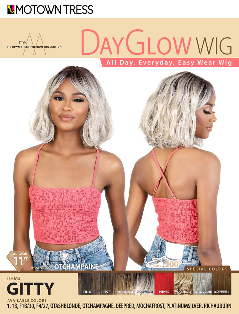 Motown Tress Premium Day Glow Wig Gitty - Elevate Styles