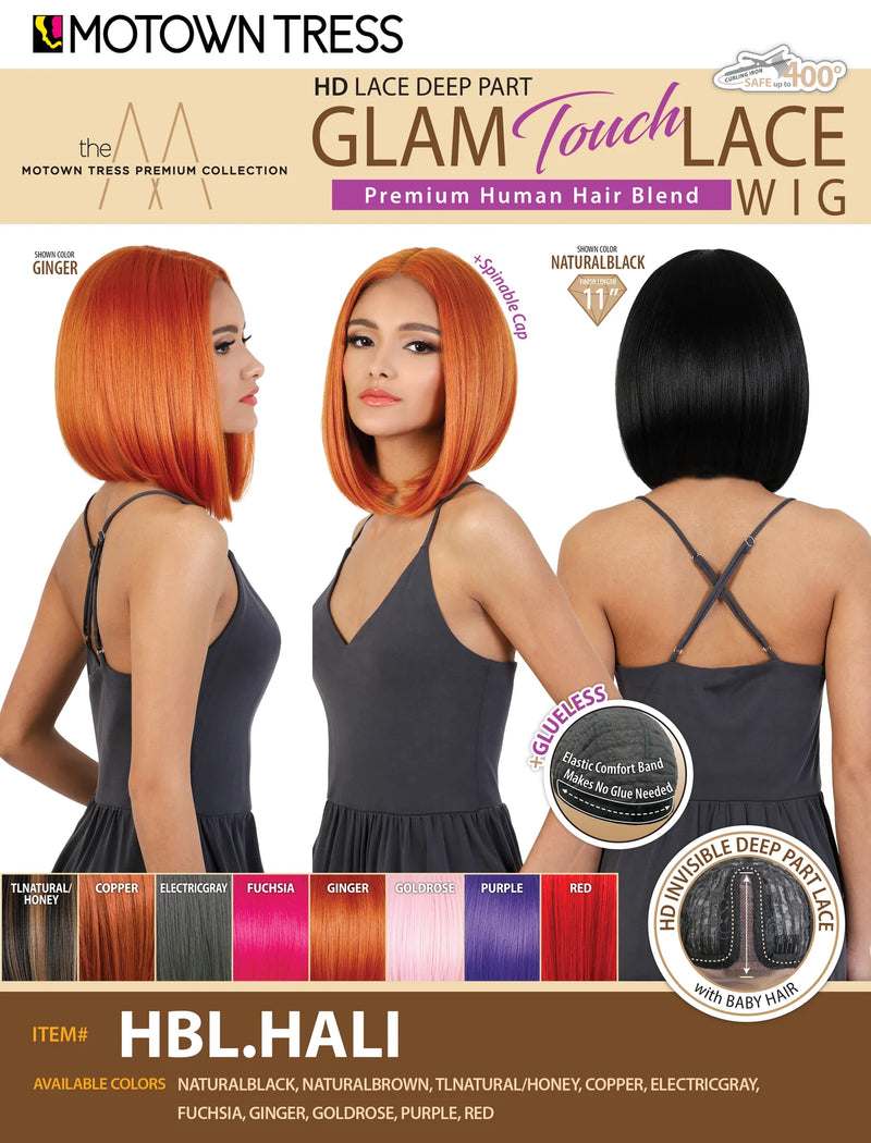 Motown Tress GlamTouch HD Lace Part Wig HBL.HALI Elevate Styles