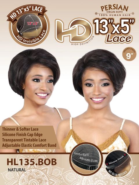 Motown Tress 100% Persian Remy 13x5 Human Hair Lace Wig  HL135.BOB