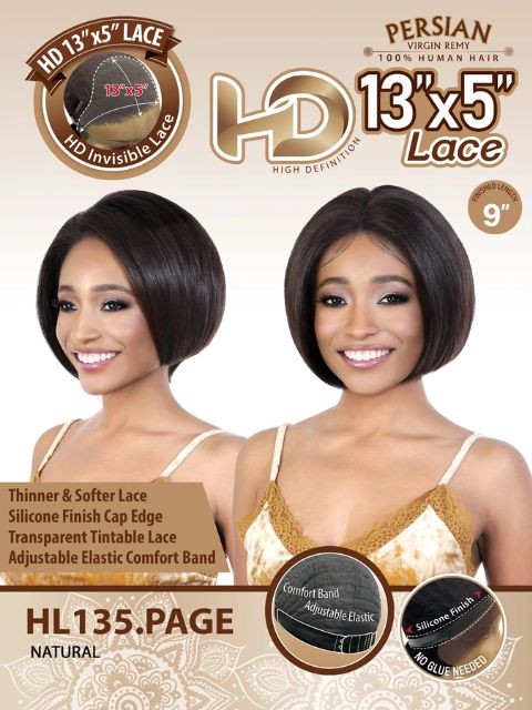 Motown Tress 100% Persian Remy 13x5 Human Hair Lace Wig  HL135.PAGE