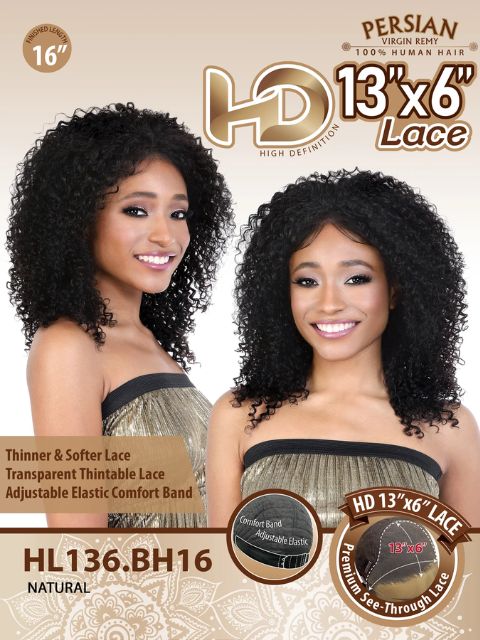 Motown Tress 100% Persian Remy 13x5 Human Hair Lace Wig  HL136.BH16