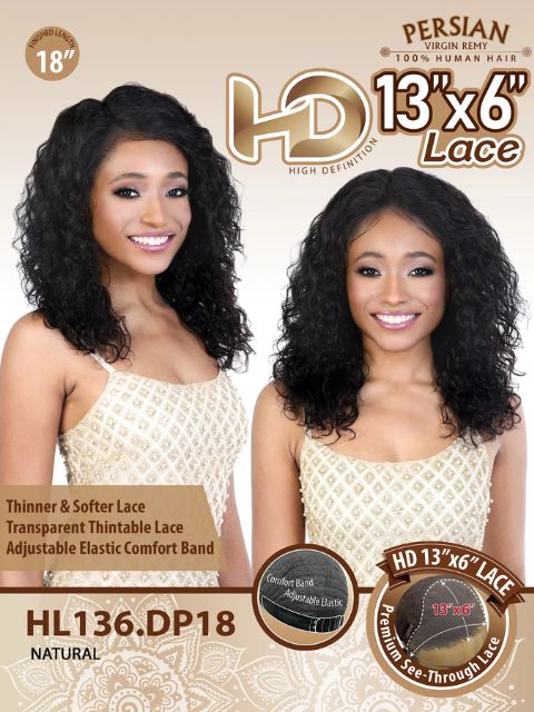 Motown Tress 100% Persian Remy 13x6 Human Hair Lace Wig  HL136.DP18