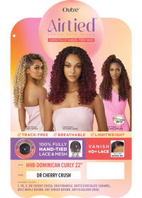 Thumbnail for Outre Airtied Human Hair Blend Vanish HD+ Lace Front Wig HHB-Dominican Curly 22