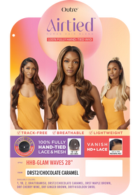 Thumbnail for Outre Airtied Human Hair Blend Vanish HD+ Lace Front Wig HHB-Glam Waves 28