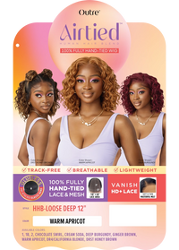 Thumbnail for Outre Airtied Human Hair Blend Vanish HD+ Lace Front Wig HHB-Loose Deep 12 QLHBFHLD12