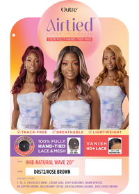 Thumbnail for Outre Airtied Human Hair Blend Vanish HD+ Lace Front Wig HHB-Natural Wave 20 QLHBFHNW20