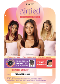 Thumbnail for Outre Airtied Human Hair Blend Vanish HD+ Lace Front Wig HHB-Sleek Yaki 20