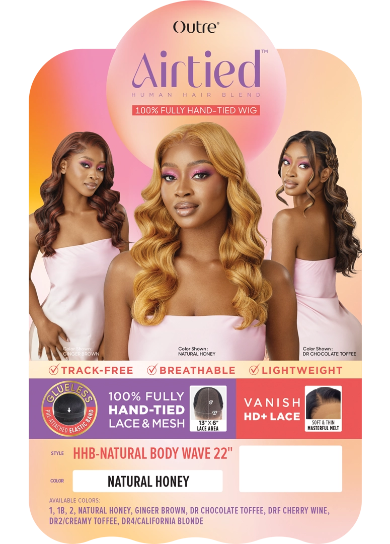 Outre Airtied Human Hair Blend Vanish HD+ Lace Front Wig HHB-Body Wave 22 - Elevate Styles