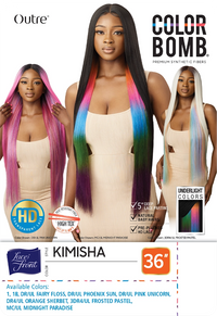 Thumbnail for Outre Color Bomb HD Lace Front Wig Kimisha 36