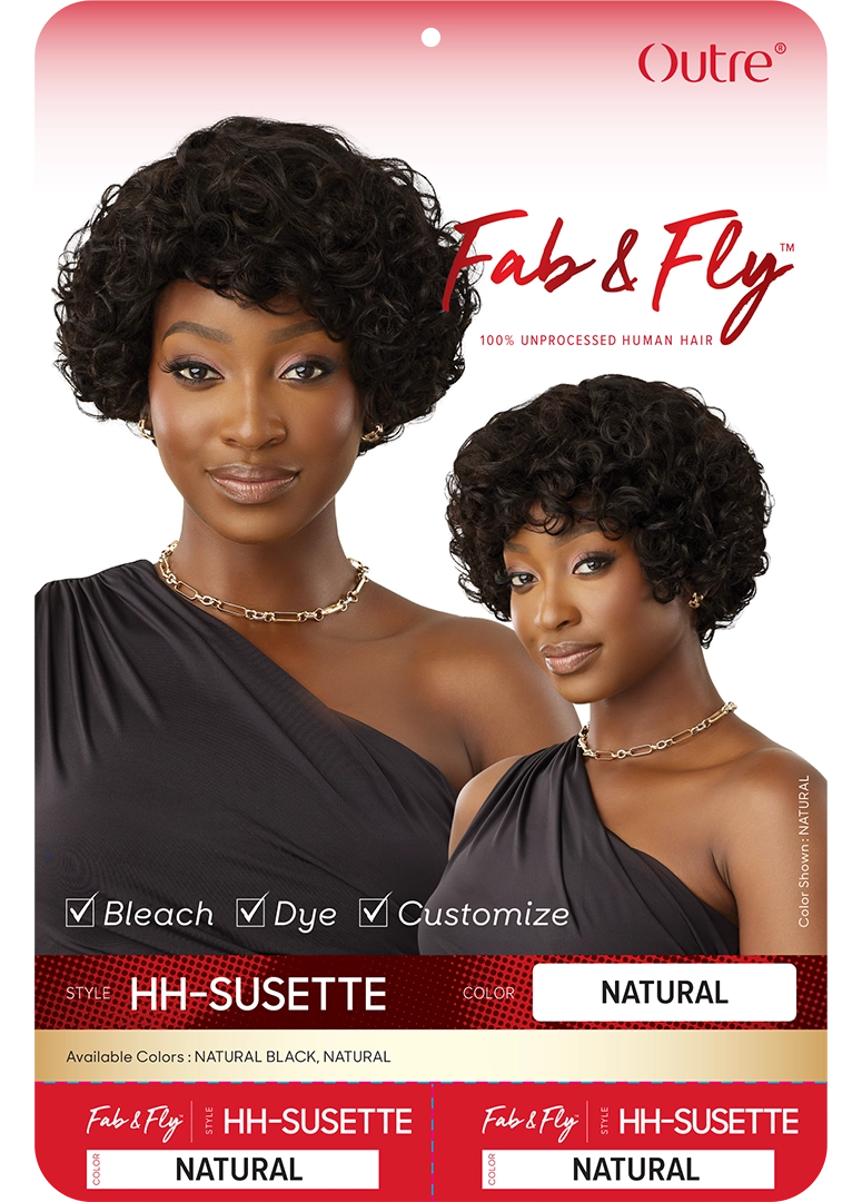 Outre Fab&Fly™ 100% Unprocessed Human Hair Wig HH Susette QHFSUS