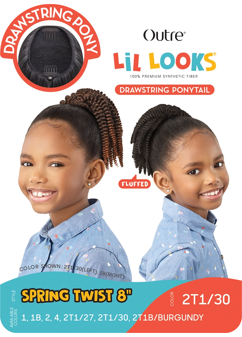 Outre Lil Looks Drawstring Pony Spring Twist 8