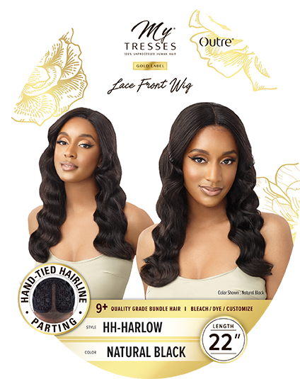 My Tresses Gold Label 9A Unprocessed Human Hair Lace Front Wig HH-Harlow - Elevate Styles