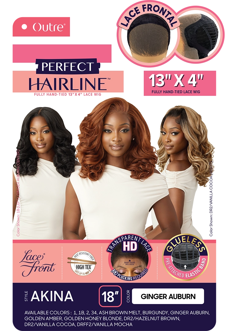 Outre Perfect Hairline 360 Frontal Lace 13"x 6" HD Transparent Lace Front Wig Akina