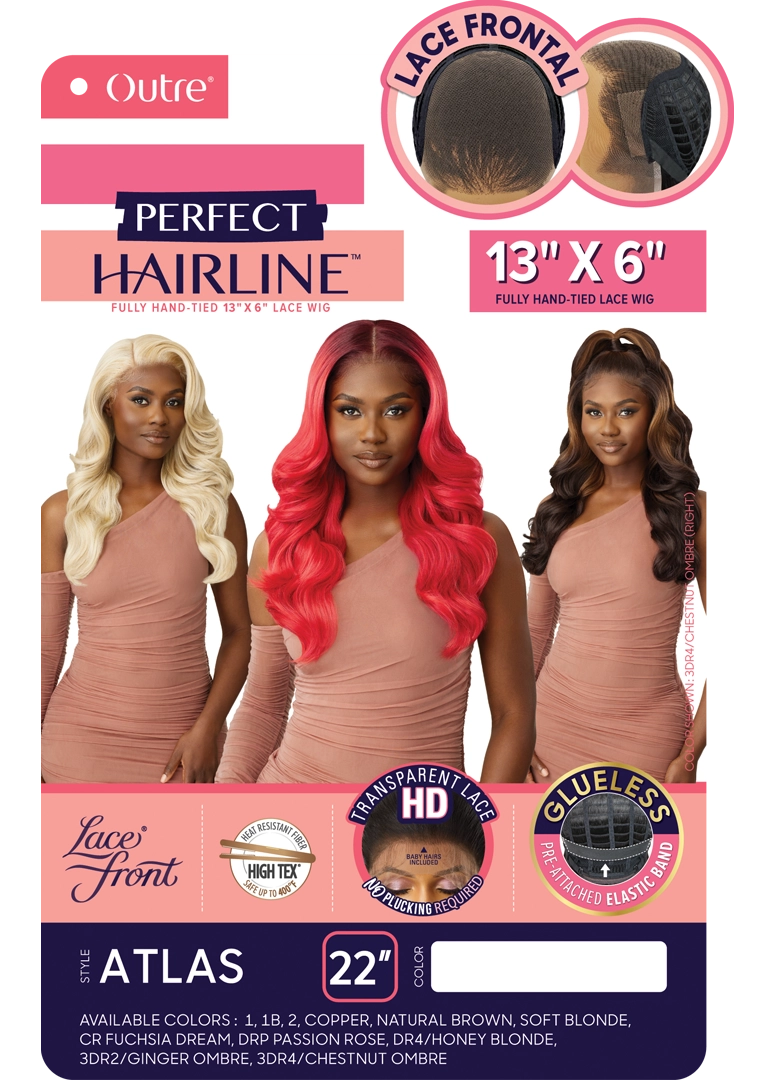 Outre Perfect Hairline 360 Frontal Lace 13"x 6" HD Transparent Lace Front Wig Atlas - Elevate Styles